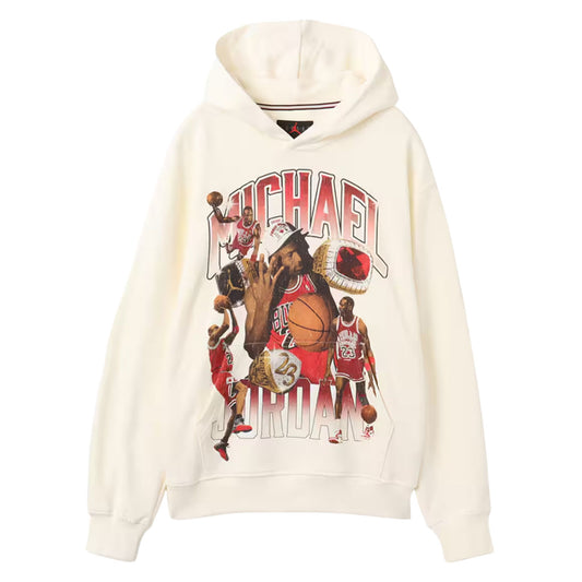 Onesizestore Felpa Jordan Flight Fleece Graphic Pullover Hoodie Sail HJ4396 133