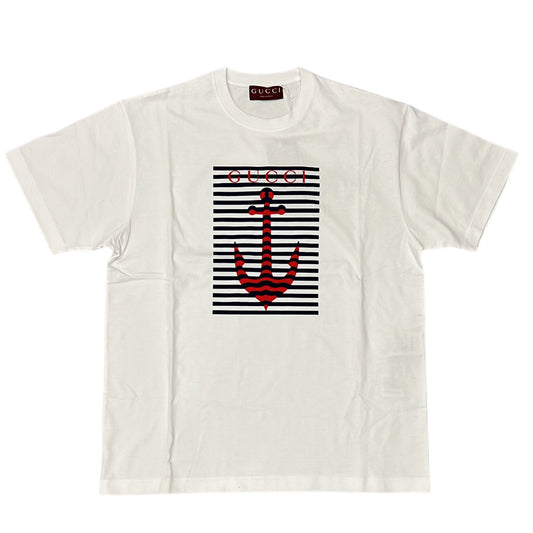 Onesizestore Gucci Lido Printed Cotton Crewneck T-Shirt 796395 XJHD1 9034