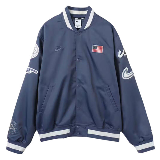 Onesizestore Nike Breaking Satin Jacket "USA Dugout" Futura Navy FN9460 491