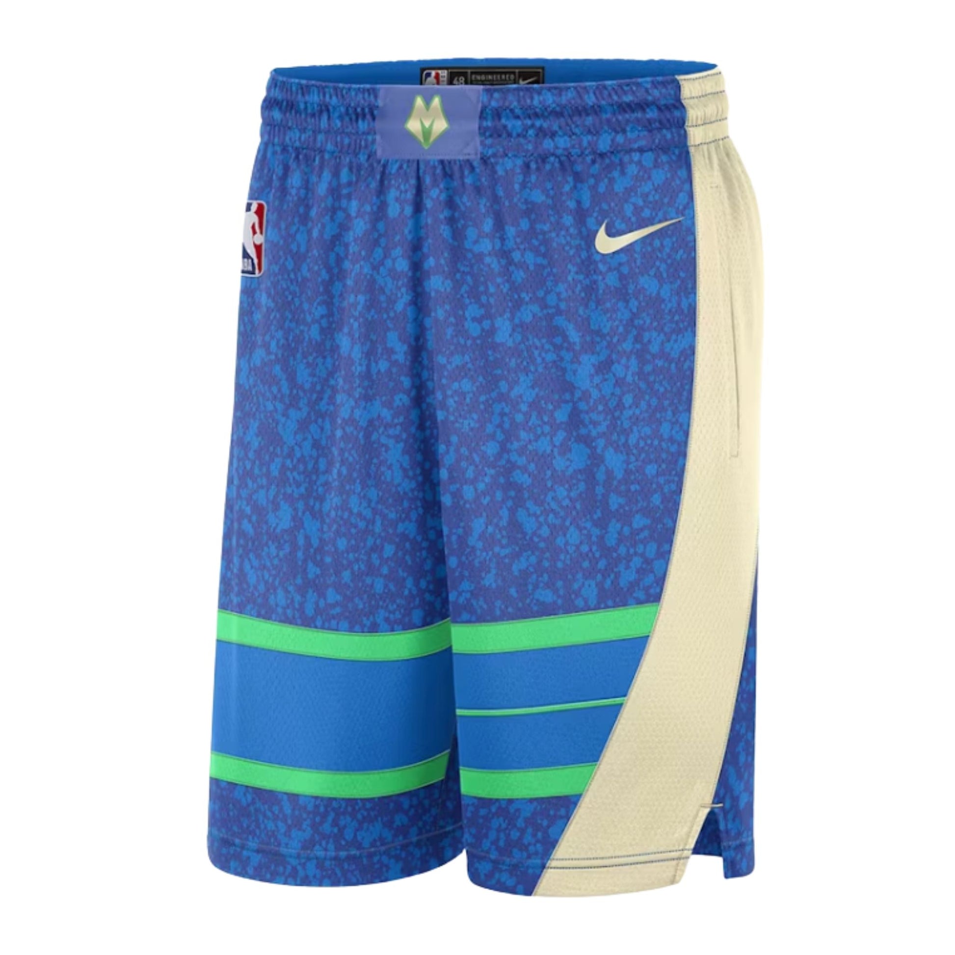 Onesizestore Pantaloncini Nike NBA Milwaukee Bucks Swingman City Edition Dri-Fit DX8709 406