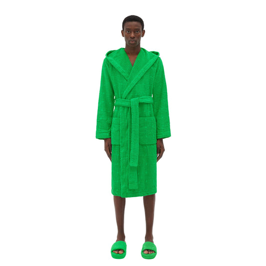Onesizestore Bottega Veneta Accappatoio Cotton Terry Bathrobe “Grass” 650696 3V106 3707