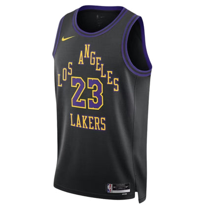 Onesizestore Canotta Nike NBA Los Angeles Lakers Lebron James City Edition 2023-2024 DX8506 012