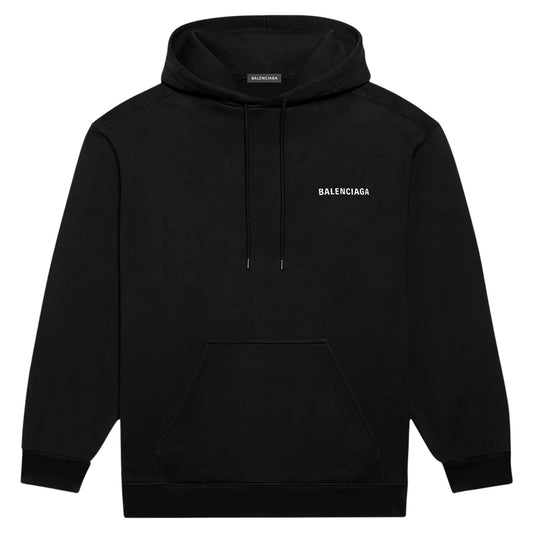 Onesizestore Felpa Balenciaga Logo Medium Fit Hoodie 600583 TIV84 1070