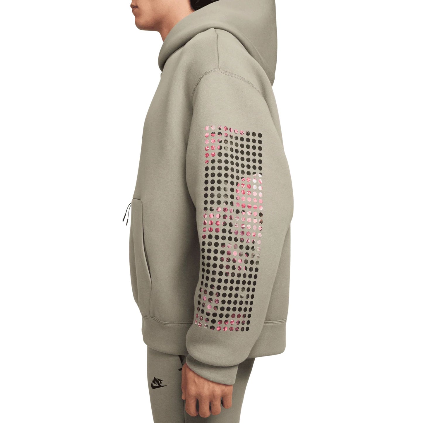 Onesizestore Felpa Nike Tech Light Army Graphic Fleece Hoodie HJ0683 320
