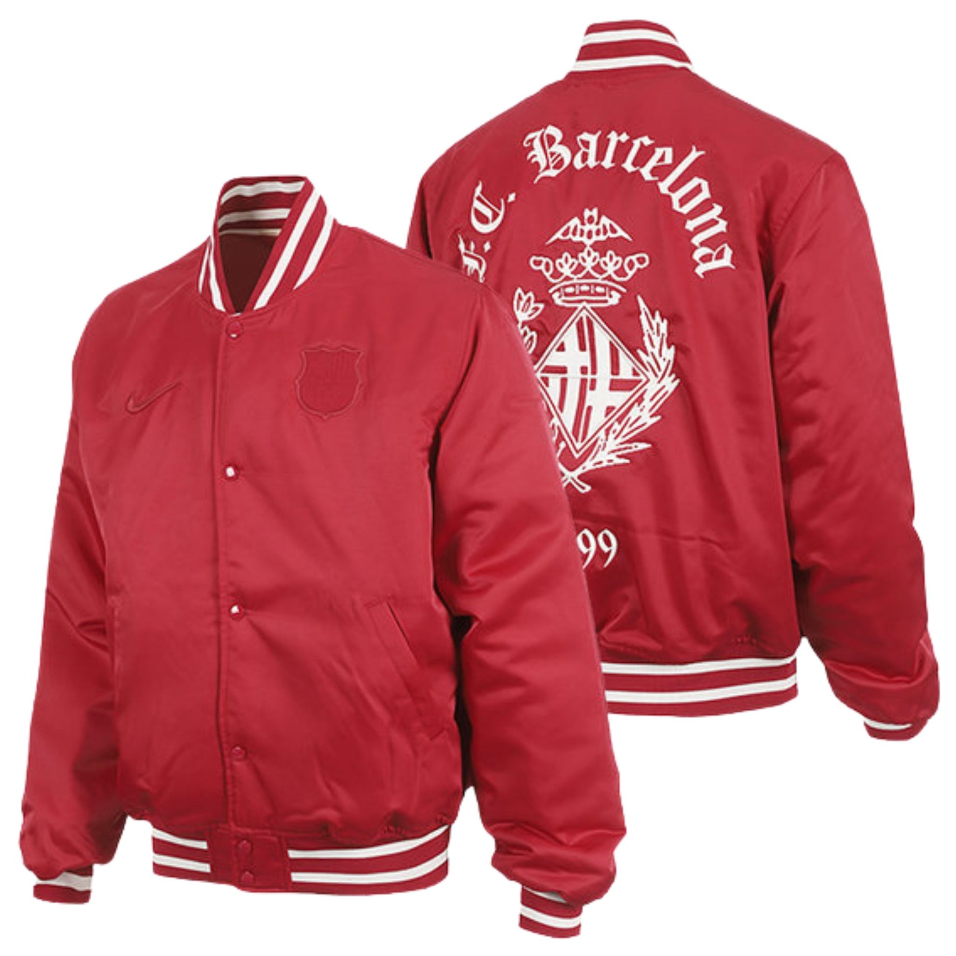 Onesizestore Giacca Nike FC Barcelona Dugout Home Satin Jacket FQ7785 620