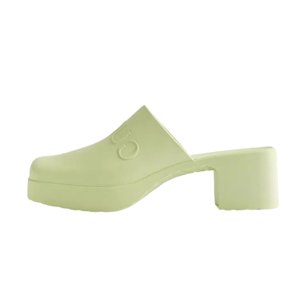 Onesizestore Gucci Sandalo Rubber Embossed Logo Mule 725899 170
