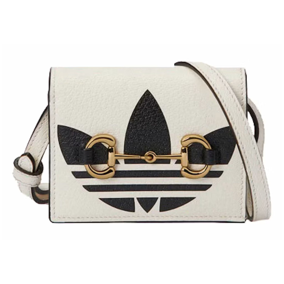 Onesizestore Gucci x adidas Horsebit Card Holder with Strap 702248 2149