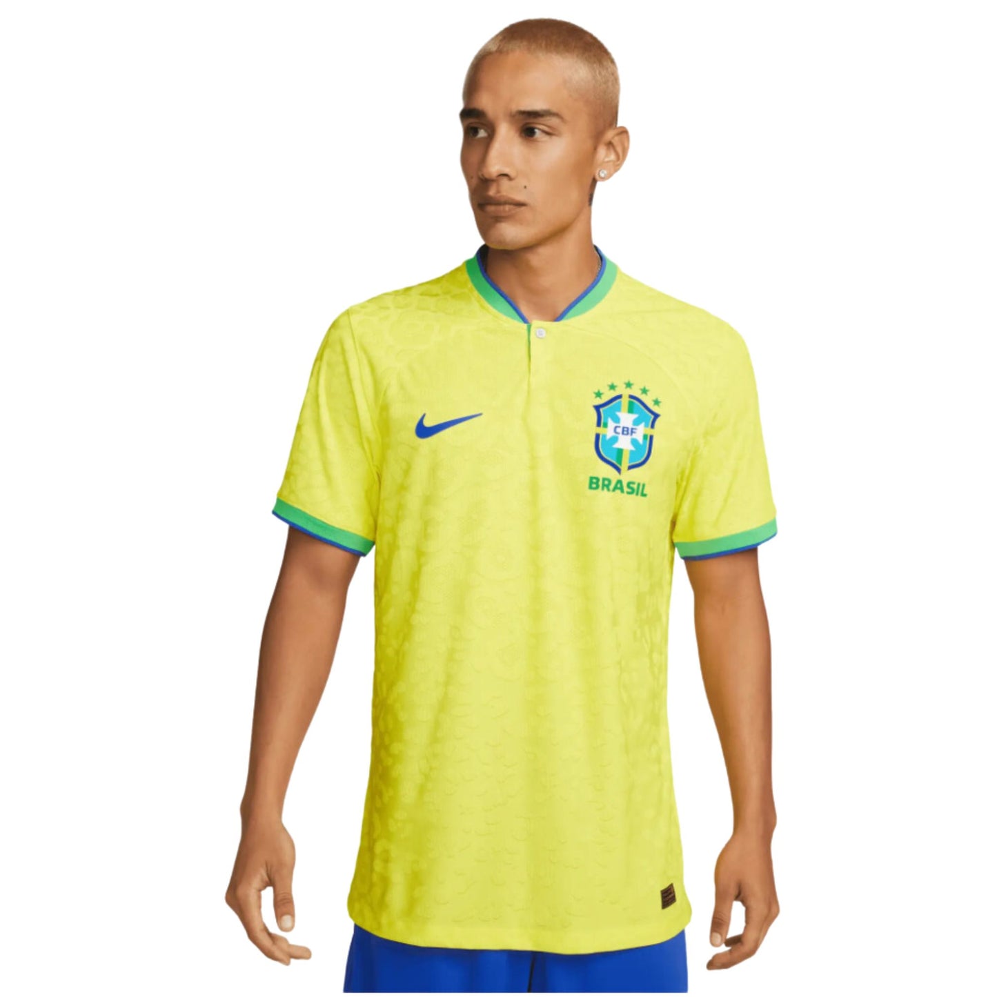 One Size Nike Brazil 2022/23 Stadium Home ADV Dri-FIT Soccer Jersey 'Dynamic yellow' - DN0618 740