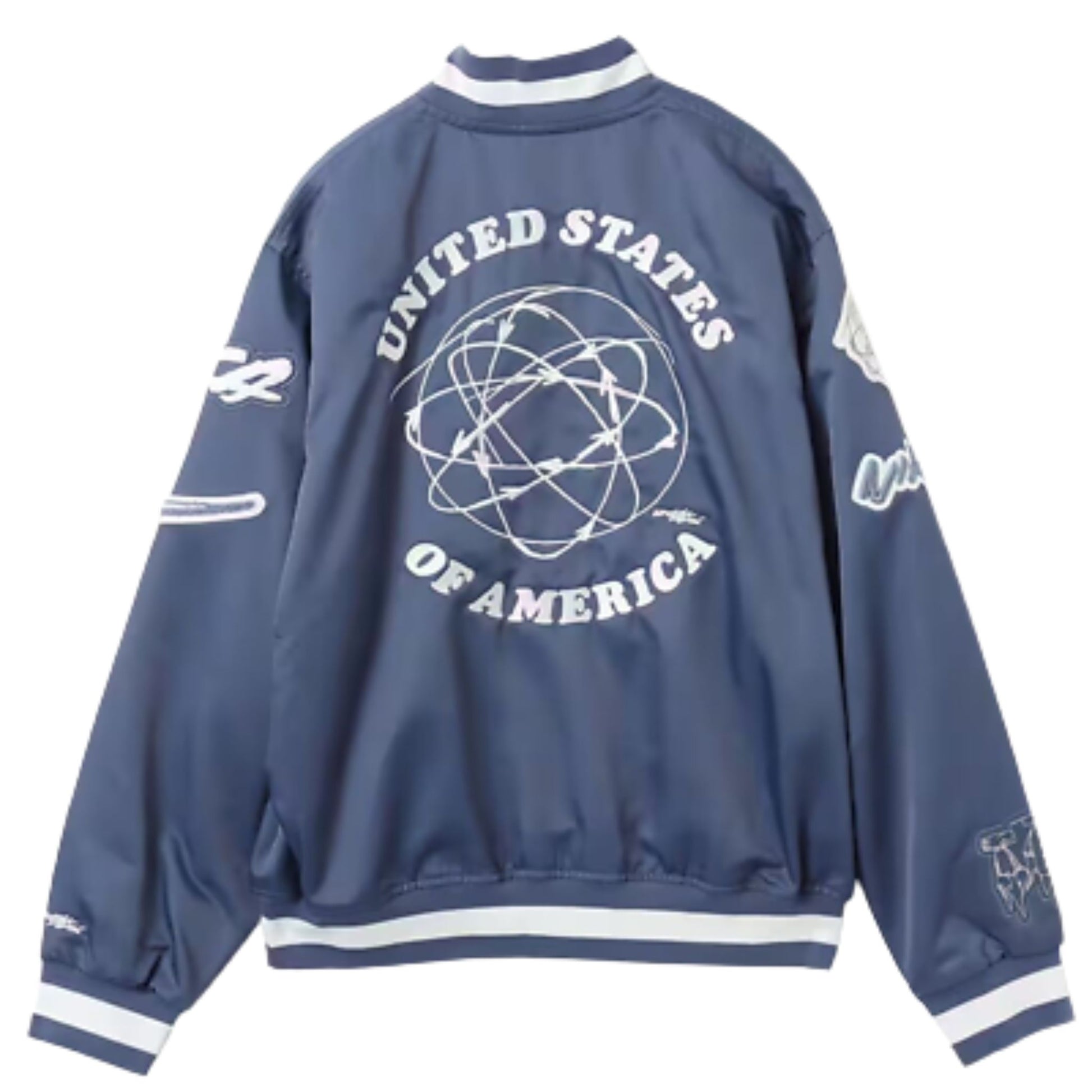 Onesizestore Nike Breaking Satin Jacket "USA Dugout" Futura Navy FN9460 491