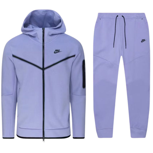 One Size Nike Sportswear Tech Fleece Full Zip - Felpa con cappuccio e pantaloni CU4495 569 CU4489 569