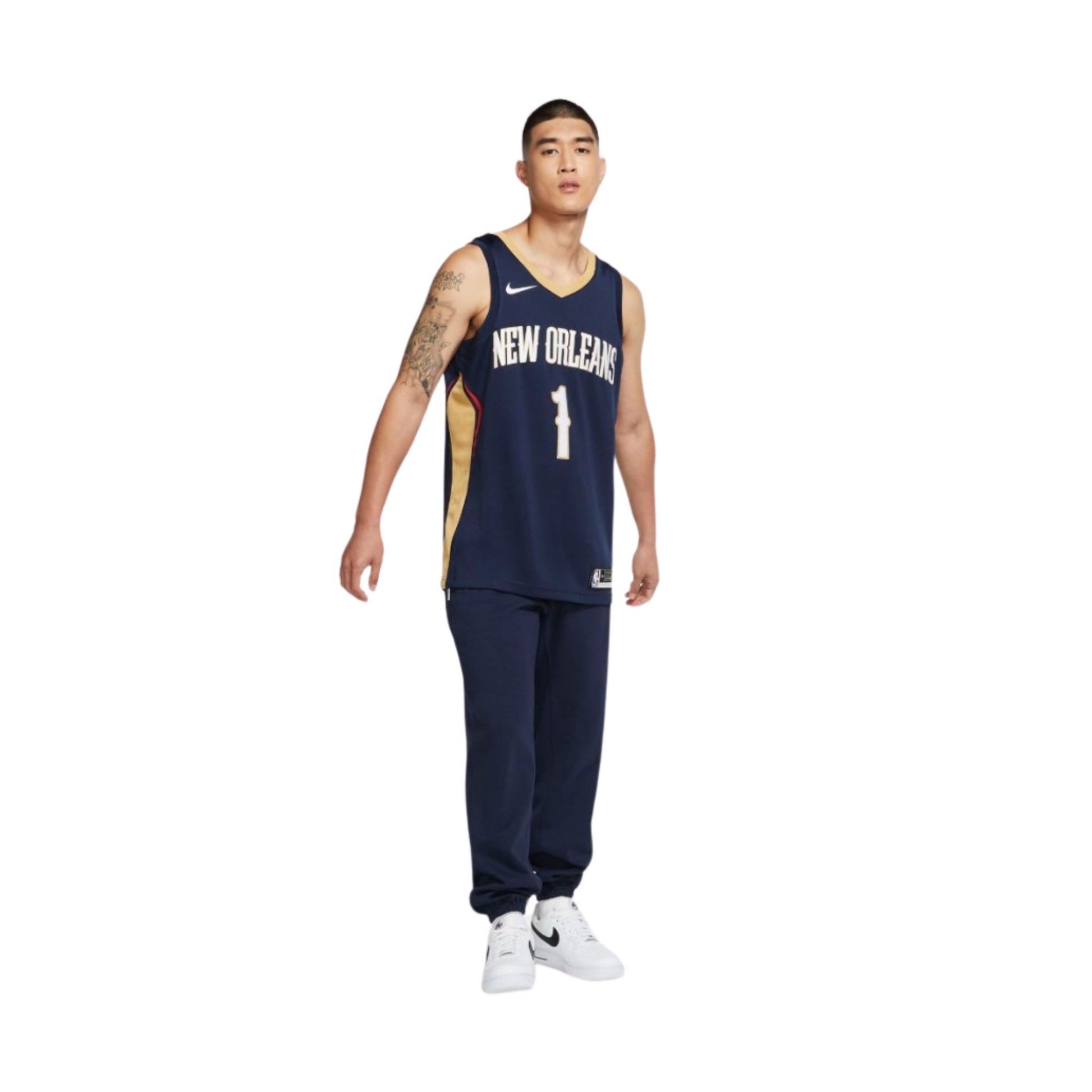 One Size Canotta Nike NBA Icon Edition Swingman Zion Williamson New Orleans Pelicans CW3674 424 S