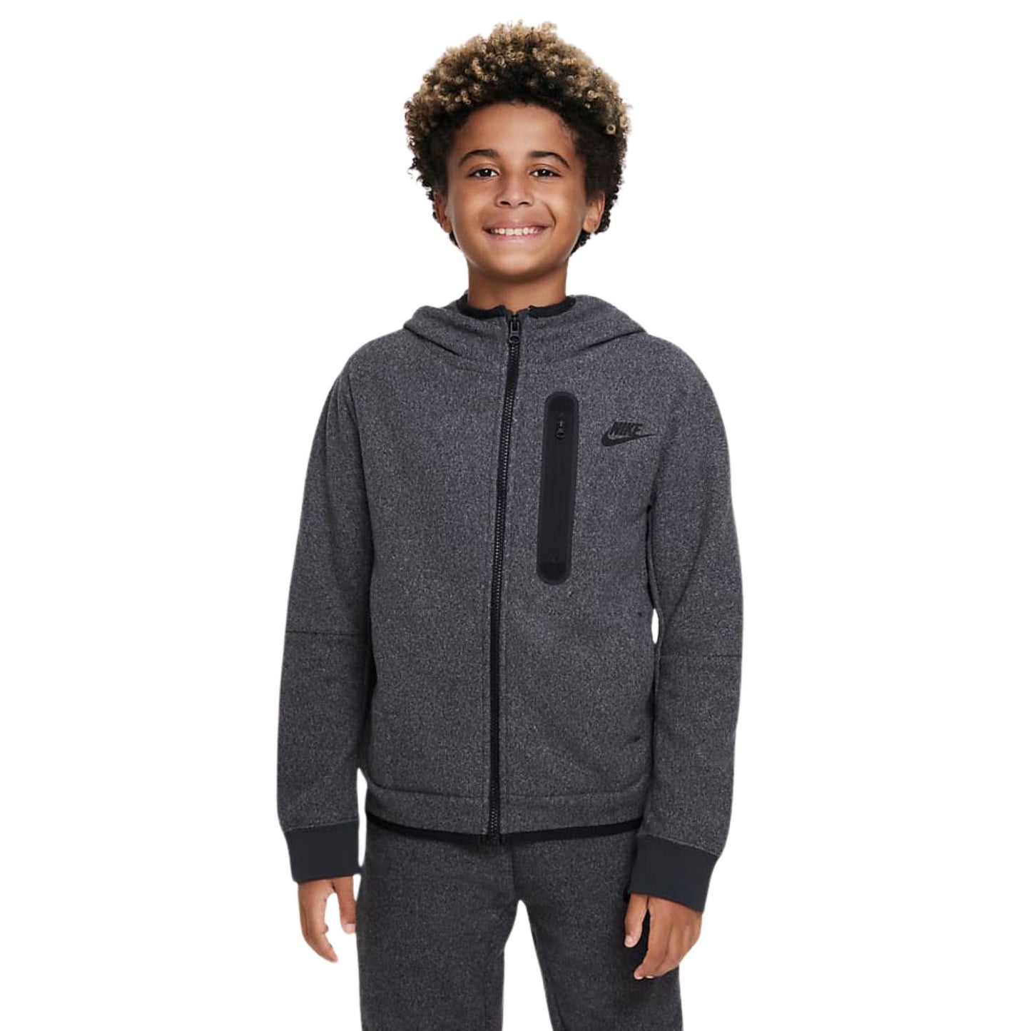 One Size Nike Sportswear Kids' Tech Fleece Winterized Full-Zip Hoodie DV3064 070